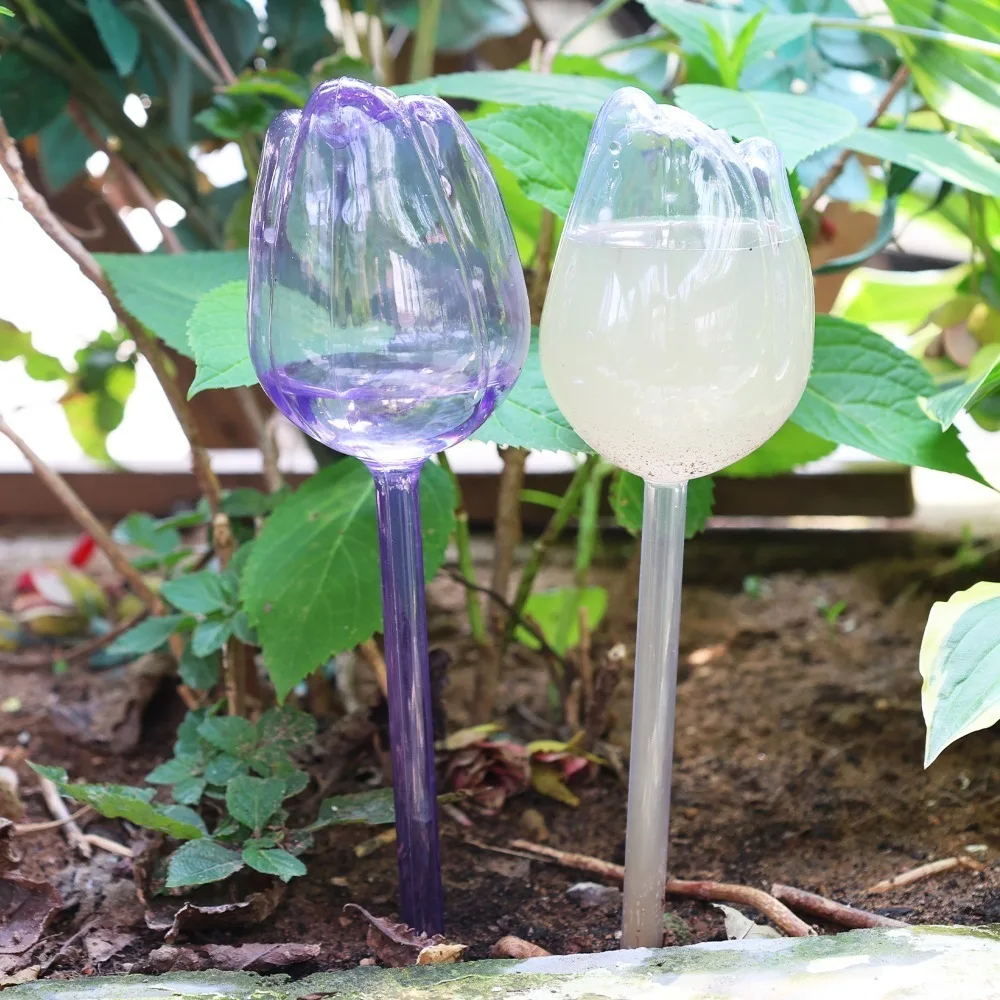 4개/1세트 자동 점적 관수 장치, 플라스틱 튤립 모양 - Self Watering Insert 리뷰 및 가격